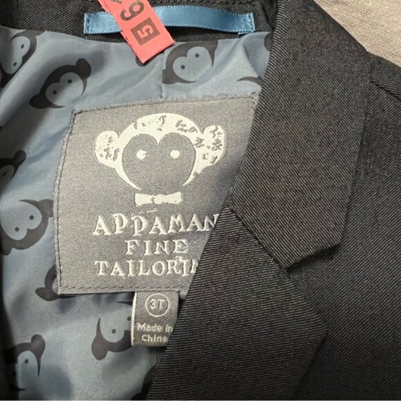 Appaman Boys 3Y Stylish Charcoal Gray Mod Suit - Picture 5 of 8